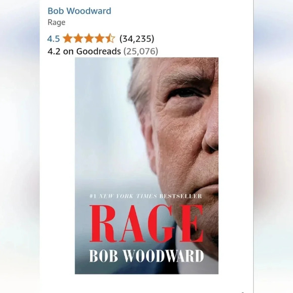 Rage by Bob Woodward Hardcover Book Donald Trump Presidency - Picture 7 of 7